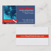 Unterwasseratemgerät-Lehrer-Visitenkarte Visitenkarte (Vorne/Hinten)