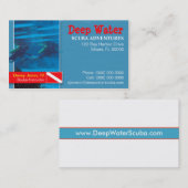 Unterwasseratemgerät-Lehrer-Visitenkarte Visitenkarte (Vorne/Hinten)