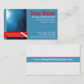 Unterwasseratemgerät-Lehrer-Visitenkarte Visitenkarte (Vorne/Hinten)