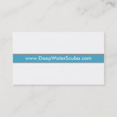 Unterwasseratemgerät-Lehrer-Visitenkarte Visitenkarte (Rückseite)