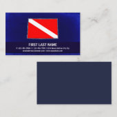 Unterwasseratemgerät-Lehrerkarten der Visitenkarte (Vorne/Hinten)