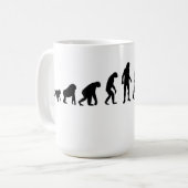 Unterwasseratemgerät-Taucher-Evolutions-Tasse Kaffeetasse (Vorderseite Links)