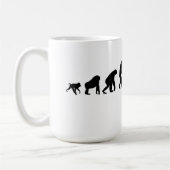 Unterwasseratemgerät-Taucher-Evolutions-Tasse Kaffeetasse (Links)