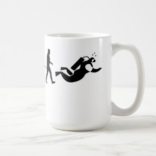 Unterwasseratemgerät-Taucher-Evolutions-Tasse Kaffeetasse