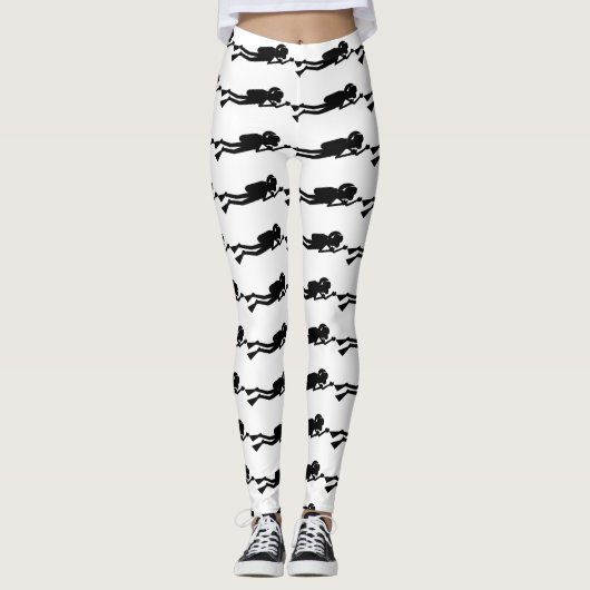Unterwasseratemgerät-Taucher-Leggings Leggings (Vorderseite)