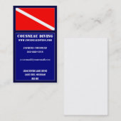 Unterwasseratemgerät-Visitenkarte 3 Visitenkarte (Vorne/Hinten)