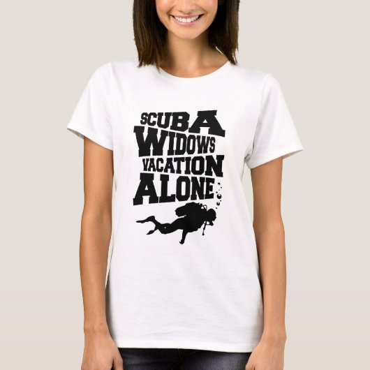 Unterwasseratemgerät-Witwen-T-Shirt T-Shirt (Vorderseite)