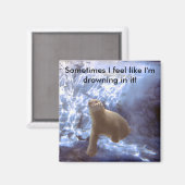 Unterwasserbärenmagnet Magnet (Vorderseite/Rückseite)