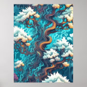 Unterwasserbäume Poster (Vorne)