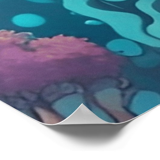 Unterwasserbäume Poster (Ecke)