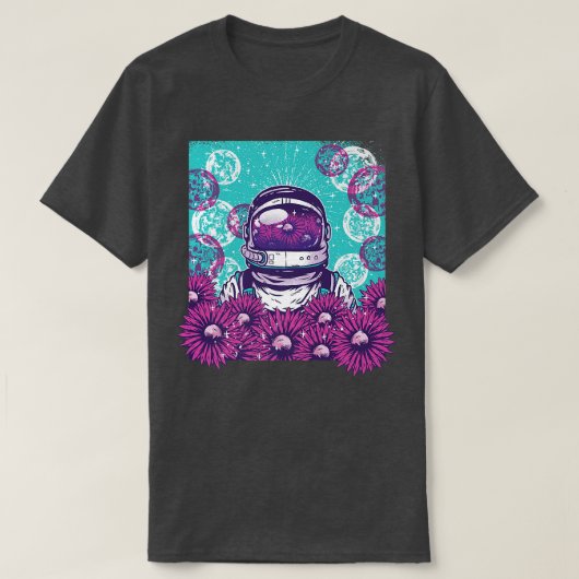Unterwasserblasen Astronautenastralisches kosmisch T-Shirt (Design vorne)
