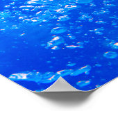 Unterwasserblasen Poster (Ecke)