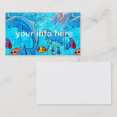 Unterwasserdelphin-Visitenkarte Visitenkarte (Vorne/Hinten)