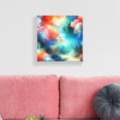 Unterwasserfarbe Leinwanddruck (Insitu (Wohnzimmer))