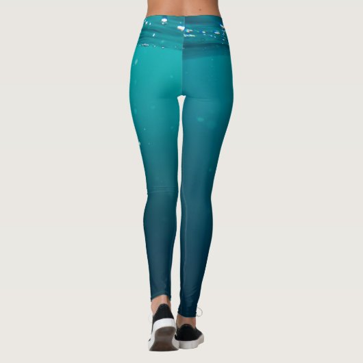 Unterwasserfarben Leggings (Rückseite)