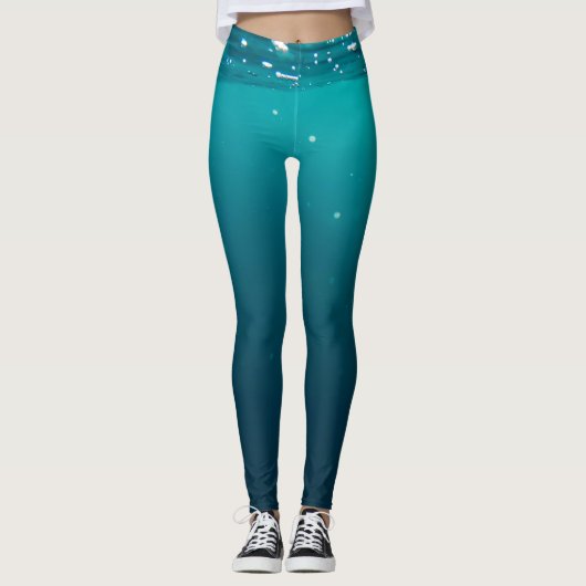 Unterwasserfarben Leggings (Vorderseite)
