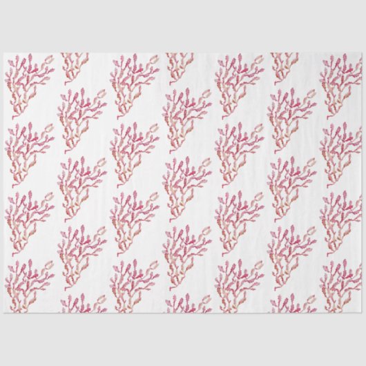 Unterwasserfarben-MeerShell-Serie Design 33 Seidenpapier (Vorderseite)