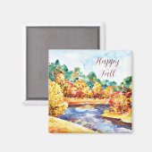 Unterwasserfarbenlandschaft mit anpassbarem Text Magnet (Vorderseite/Rückseite)