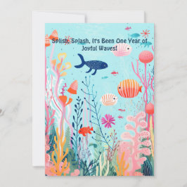 Unterwasserfeier 1. Jubiläum Feiertagskarte