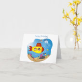 Unterwasserfeier Karte (Gelbe Blume)