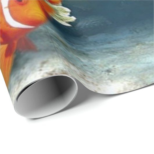 Unterwasserfisch-Meereswelt-Tier Geschenkpapier (Rolleneckpunkt)