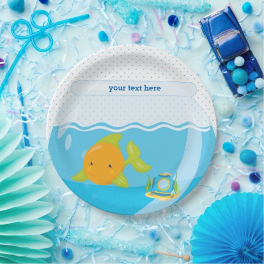 Unterwasserfisch Pappteller (Party)
