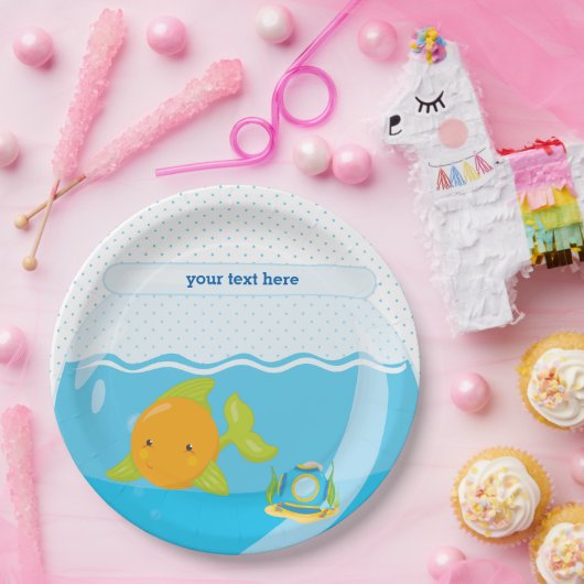 Unterwasserfisch Pappteller (Party)