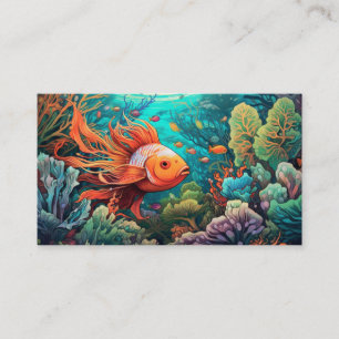 Unterwasserfisch Visitenkarte