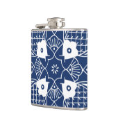 Unterwasserfischdesign mit blauem Hintergrund Flachmann (Links)