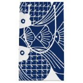 Unterwasserfischdesign mit blauem Hintergrund Kleine Geschenktüte (Vorderseite)