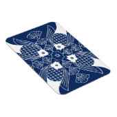 Unterwasserfischdesign mit blauem Hintergrund Magnet (Rechte Seite)