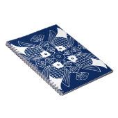 Unterwasserfischdesign mit blauem Hintergrund Notizblock (Rechte Seite)