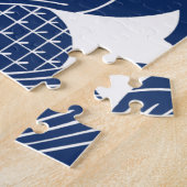 Unterwasserfischdesign mit blauem Hintergrund Puzzle (Seite)