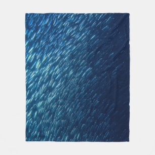 Unterwasserfischschule Abstrakt Fleecedecke