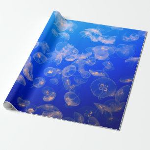 UNTERWASSERFOTOGRAFIE VON QUALLEN GESCHENKPAPIER