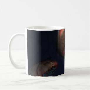 UNTERWASSERFOTOGRAFIE VON ZWEI ROTEN JELLYFISH KAFFEETASSE