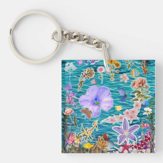 Unterwassergarten Schlüsselanhänger (Vorderseite)