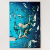 Unterwasserhaie-Wrenzy 20"x30" Puzzle (Vertikal)