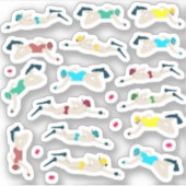 Unterwasserhockey Aufkleber (Vorderseite)