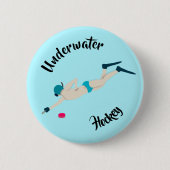 Unterwasserhockey Button (Vorderseite)
