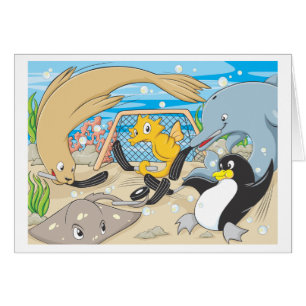 UnterwasserHockey durch Tiere