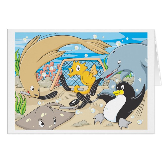 UnterwasserHockey durch Tiere (Vorderseite (Horizontal))