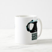 Unterwasserhockey-klassische weiße Tasse (VorderseiteRechts)