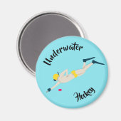 Unterwasserhockey Magnet (Vorderseite/Rückseite)