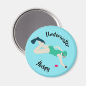 Unterwasserhockey Magnet (Vorderseite/Rückseite)