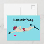 Unterwasserhockey Postkarte (Vorne/Hinten)