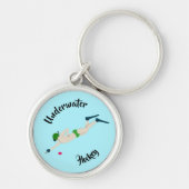 Unterwasserhockey Schlüsselanhänger (Vorne)