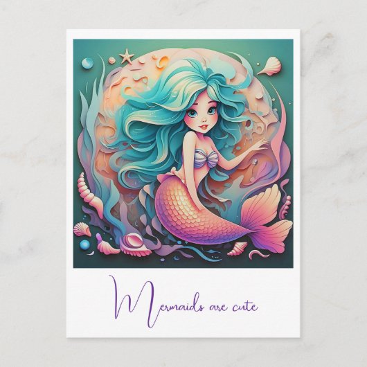 " UNTERWASSERKANALISIERUNG " POSTKARTE (Vorderseite)