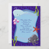 Unterwasserkids Einladung zur ersten Geburtstagspa (Rückseite)