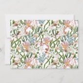 Unterwasserkorallen Muscheln Paare Dusche Dankeskarte (Rückseite)